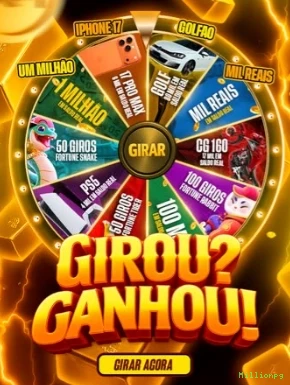 APP oficial da Millionpg para mobile